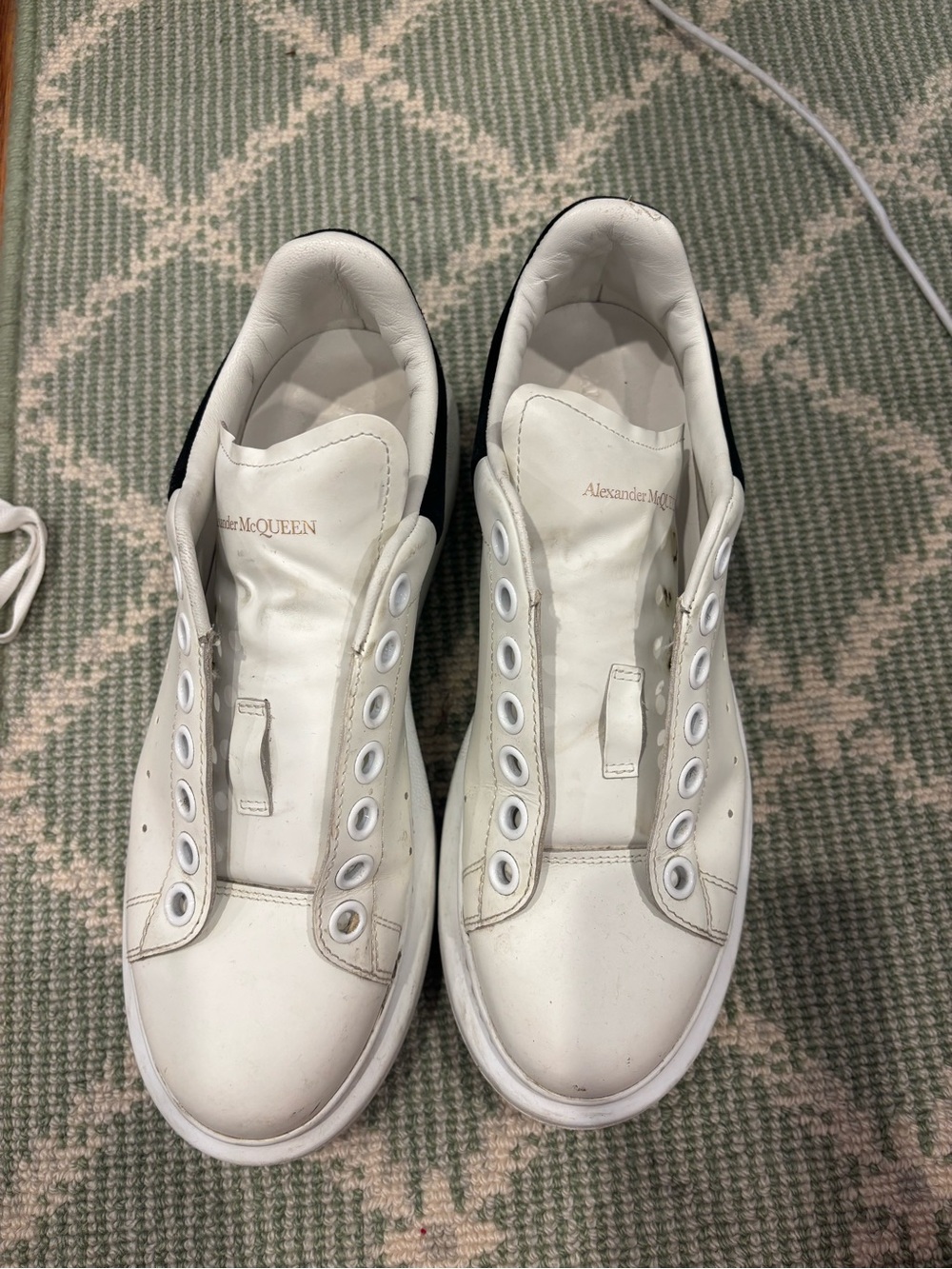 Alexander McQUEEN Women's White Leather Low-Top Sneakers